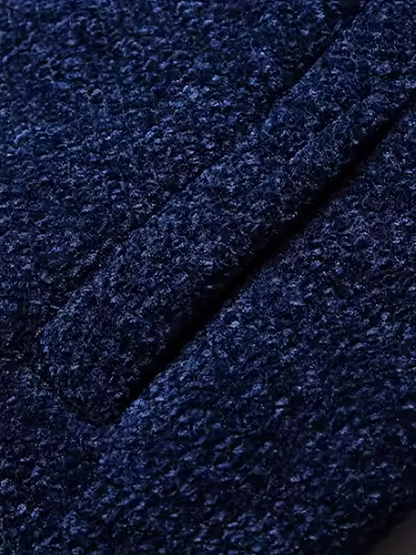 OLIMPIO - MANTEAU EN TRICOT AVEC CAPUCHE