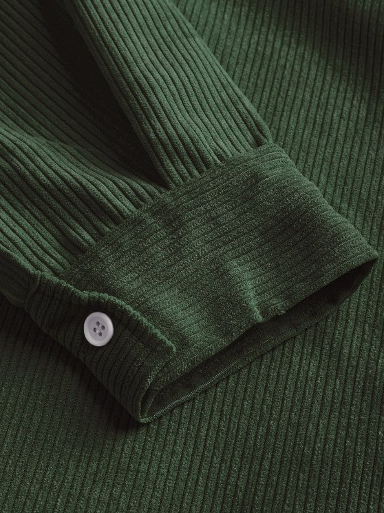 CLAUDIO - CHEMISE EN VELOURS CÔTÉ