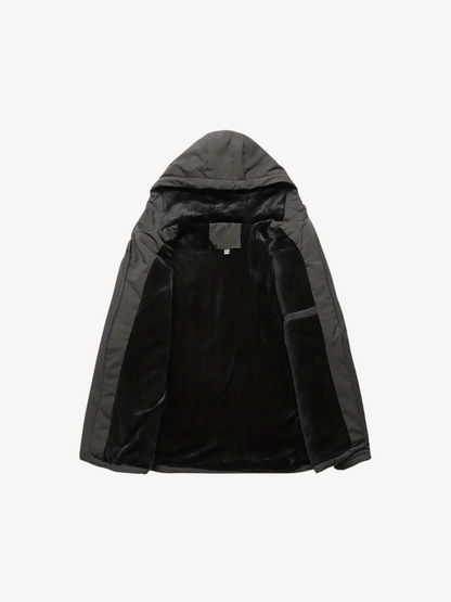 SPORTMENS - VESTE EN POLAIRE CHAUDE AVEC CAPUCHE