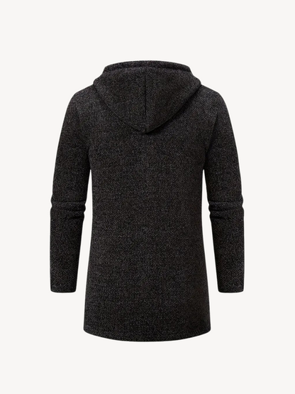 OLIMPIO - MANTEAU EN TRICOT AVEC CAPUCHE
