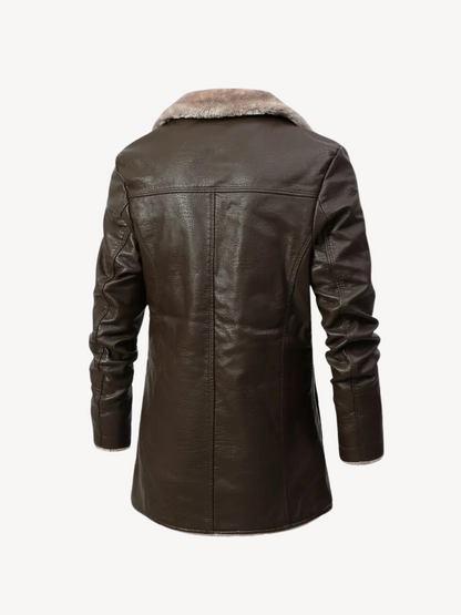 DAMIANO - VESTE EN PU AVEC DOUBLURE CHAUDE