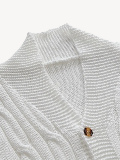 REMIGIO - CARDIGAN EN MAILLE AVEC BOUTONS