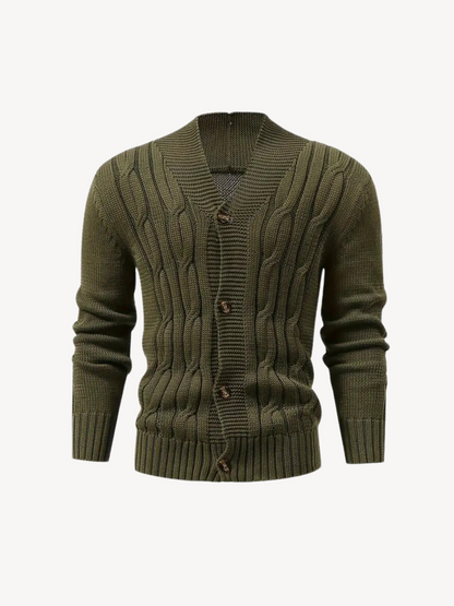 REMIGIO - CARDIGAN EN MAILLE AVEC BOUTONS