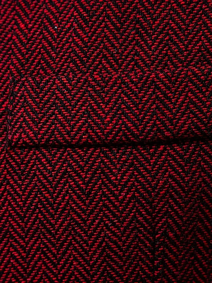 FERDINANDO - GILET À MOTIF CHEVRON RÉTRO